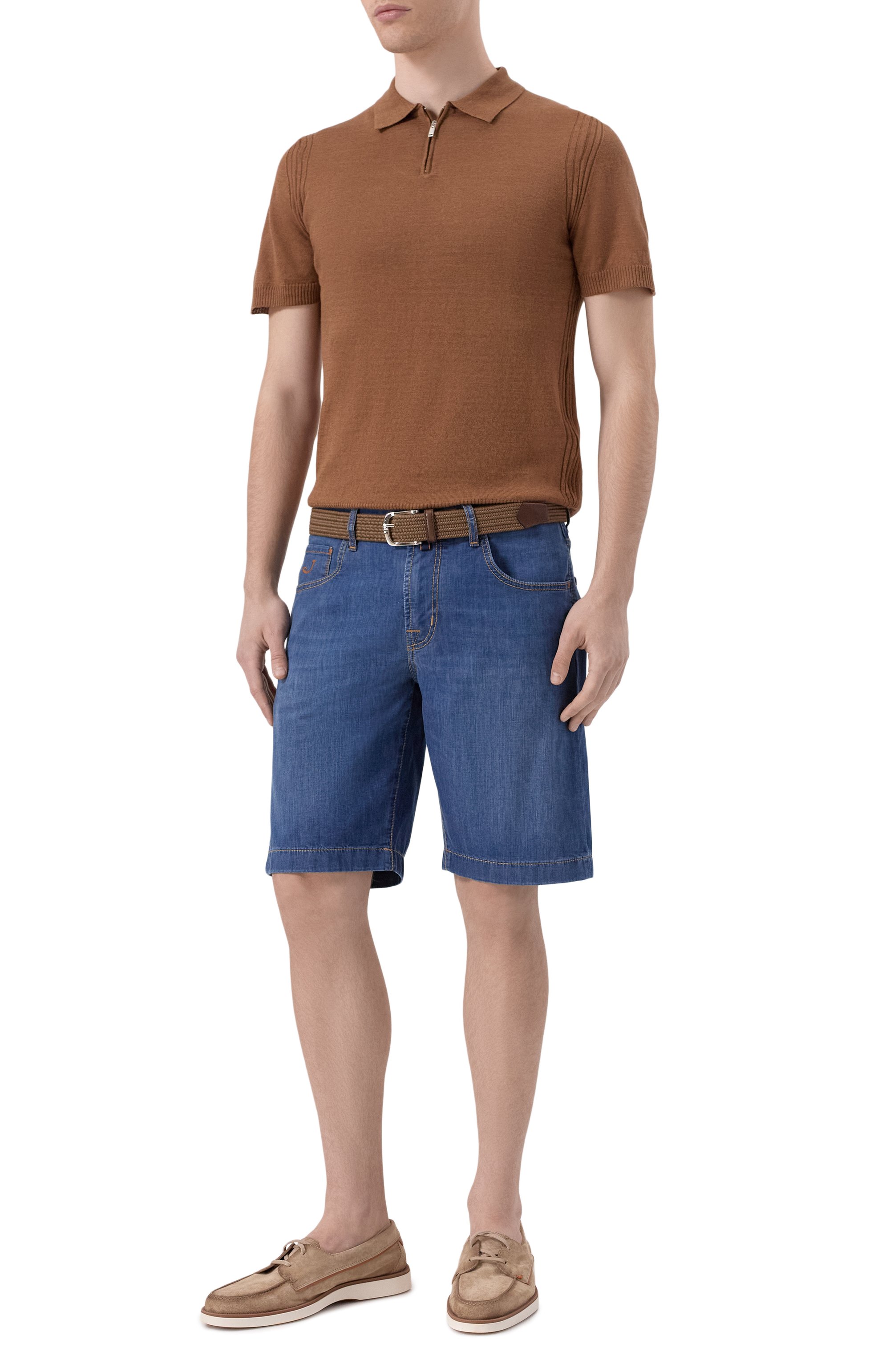 Поло изо льна и хлопка DANIELE FIESOLI, арт. DF2076, фото 2