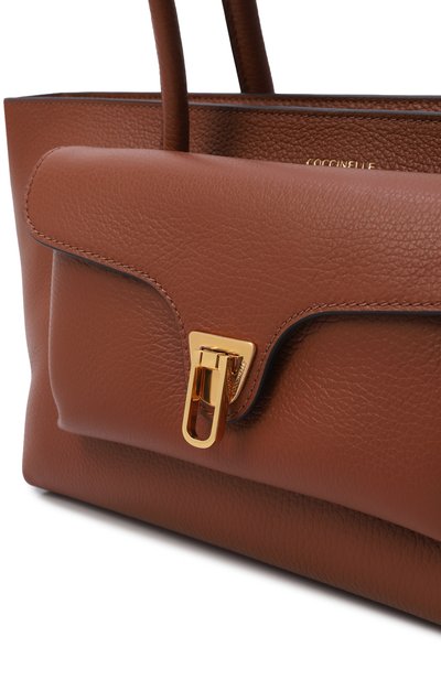 Сумка double beat COCCINELLE коричневого цвета по цене 44100 руб., арт. E1 T8A 11 03 01, фото 3 Сумка double beat COCCINELLE, арт. E1 T8A 11 03 01, фото 3