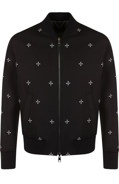 Бомбер на молнии с принтом NEIL BARRETT, арт. PBSP366R/H012C, фото 1