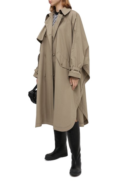 Хлопковый плащ STELLA MCCARTNEY бежевого цвета по цене 146000 руб., арт. 600962/SPA13, фото 2 Хлопковый плащ STELLA MCCARTNEY, арт. 600962/SPA13, фото 2