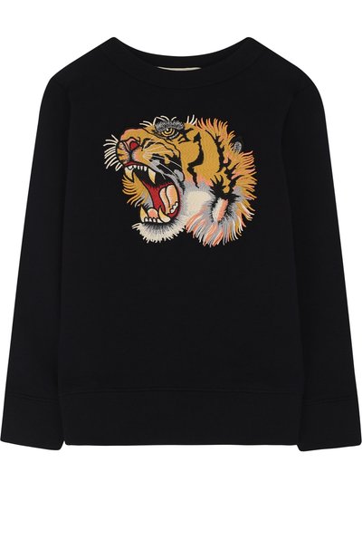 Хлопковый свитшот с аппликацией GUCCI, арт. 463003/X9D61, фото 1