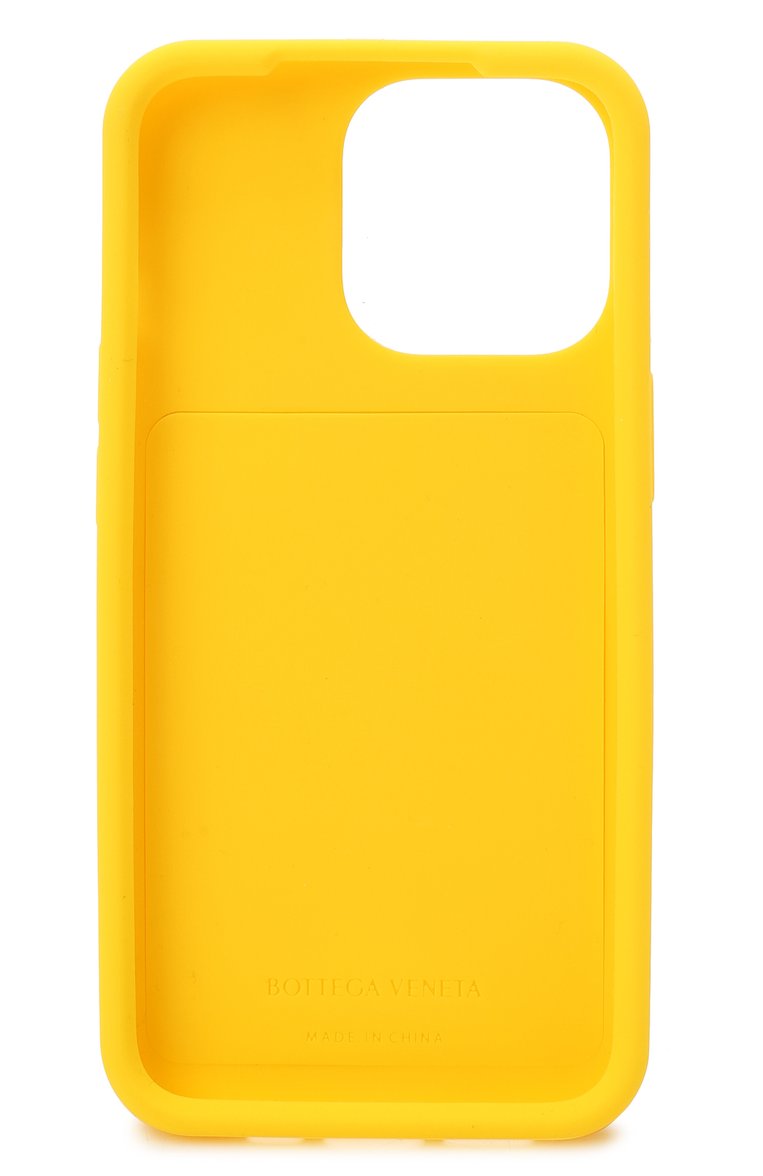 Чехол для iphone 13 pro BOTTEGA VENETA желтого цвета, арт. 690657/V0EY0 | Фото 2 (Материал: Пластик; Региональные ограничения белый список (Axapta Mercury): Не проставлено; Нос: Не проставлено)