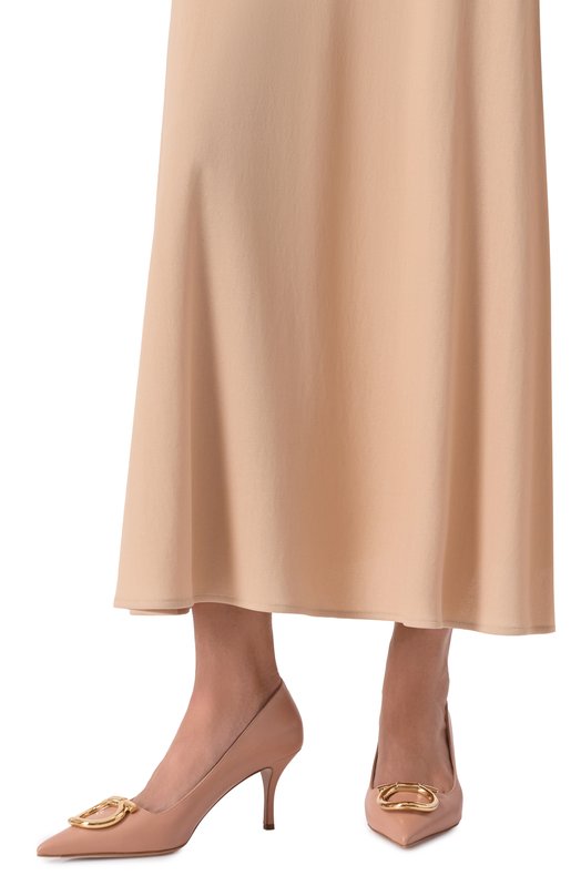 Кожаные туфли Lara 70 Ferragamo 01K468/784 Бежевый  01K468/784 Фото 2