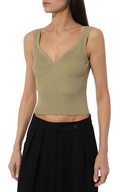 Топ NINA RICCI золотого цвета по цене 47900 руб., арт. 24PMPU013, фото 3 Топ NINA RICCI, арт. 24PMPU013, фото 3