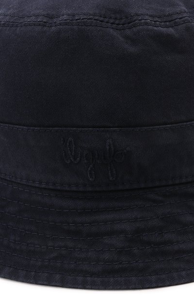 Хлопковая панама IL GUFO темно-синего цвета по цене 7575 руб., арт. P22E0023C6034, фото 3 Хлопковая панама IL GUFO, арт. P22E0023C6034, фото 3