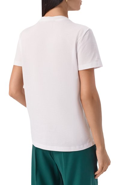 Хлопковая футболка MAX MARA, арт. PAPAIA, фото 4