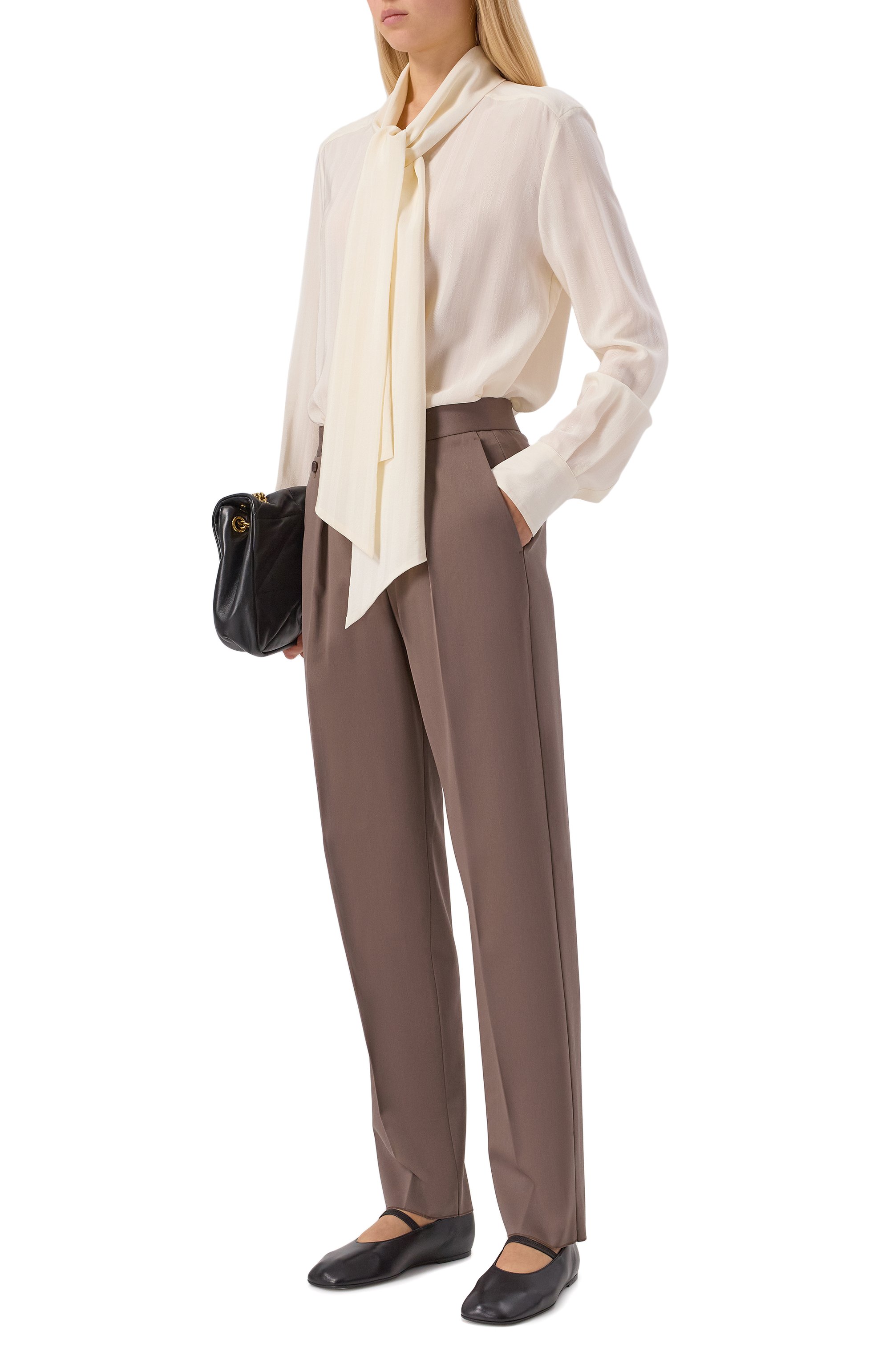 Шерстяные брюки AGNONA, арт. T70713E/UW019E, фото 2