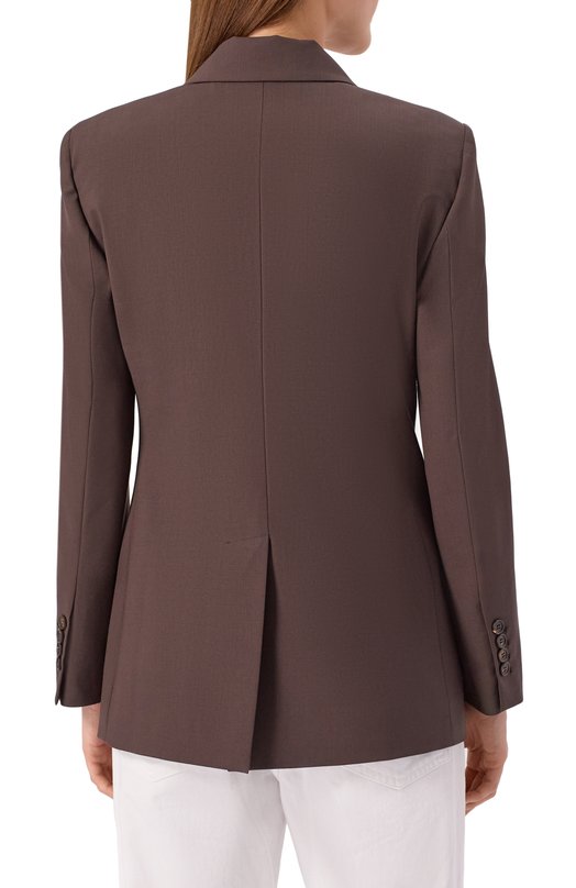 Шерстяной жакет Brunello Cucinelli M0W077038 Коричневый  M0W077038 Фото 4