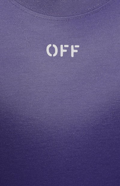 Хлопковая футболка OFF-WHITE, арт. 0GAA001S25JER006/4-12, фото 3