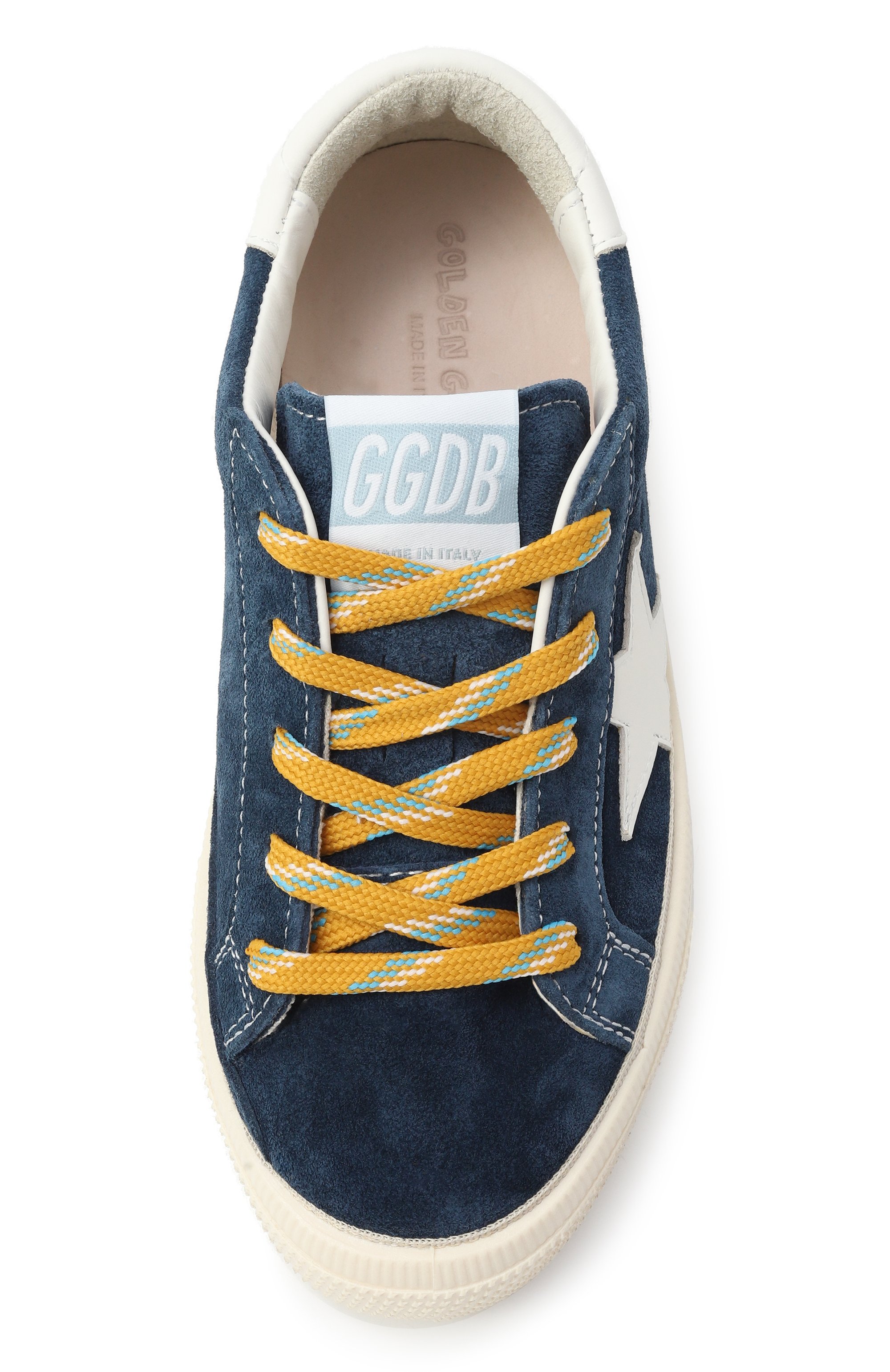 Замшевые кеды may GOLDEN GOOSE DELUXE BRAND синего цвета по цене 24800 руб., арт. GYF00112.F007436, фото 4 Замшевые кеды may GOLDEN GOOSE DELUXE BRAND, арт. GYF00112.F007436, фото 4