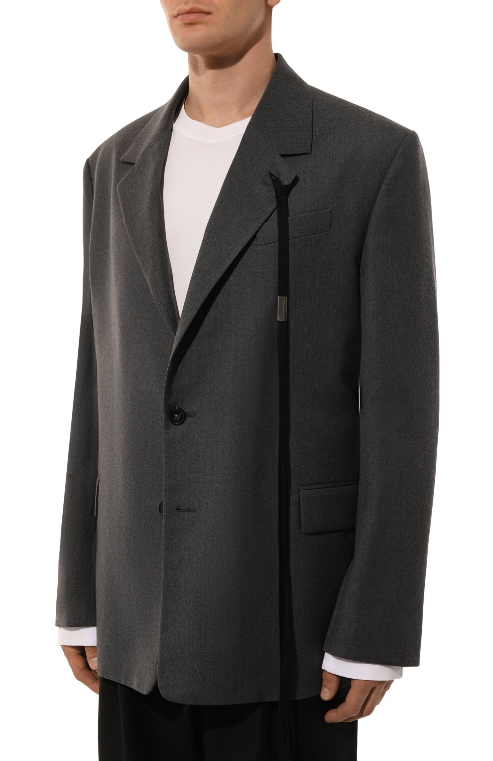 Шерстяной пиджак ANN DEMEULEMEESTER, арт. 2402-M-JA16-FA515-088, фото 5