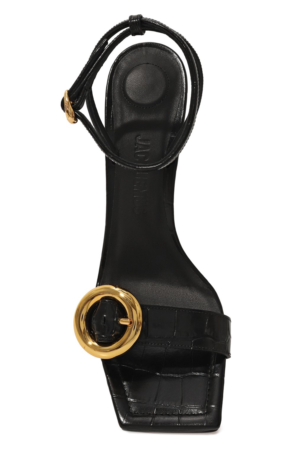 Кожаные босоножки regalo JACQUEMUS черного цвета по цене 79150 руб., арт. 24E241F0078, фото 6 Кожаные босоножки regalo JACQUEMUS, арт. 24E241F0078, фото 6