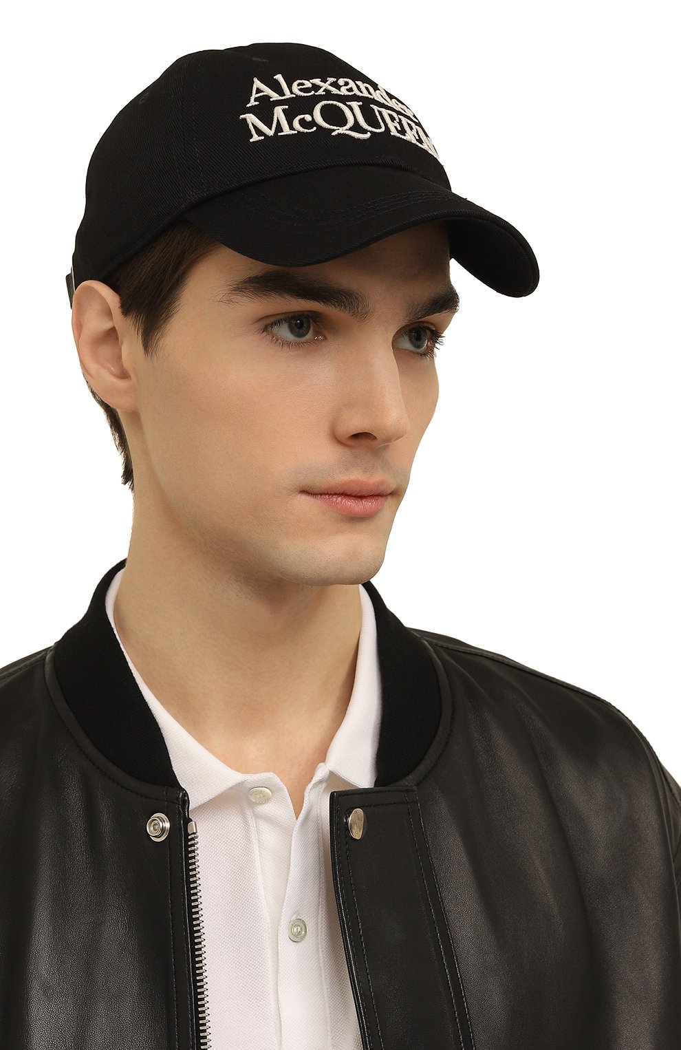 Хлопковая бейсболка ALEXANDER MCQUEEN, арт. 688658/4105Q1078, фото 2
