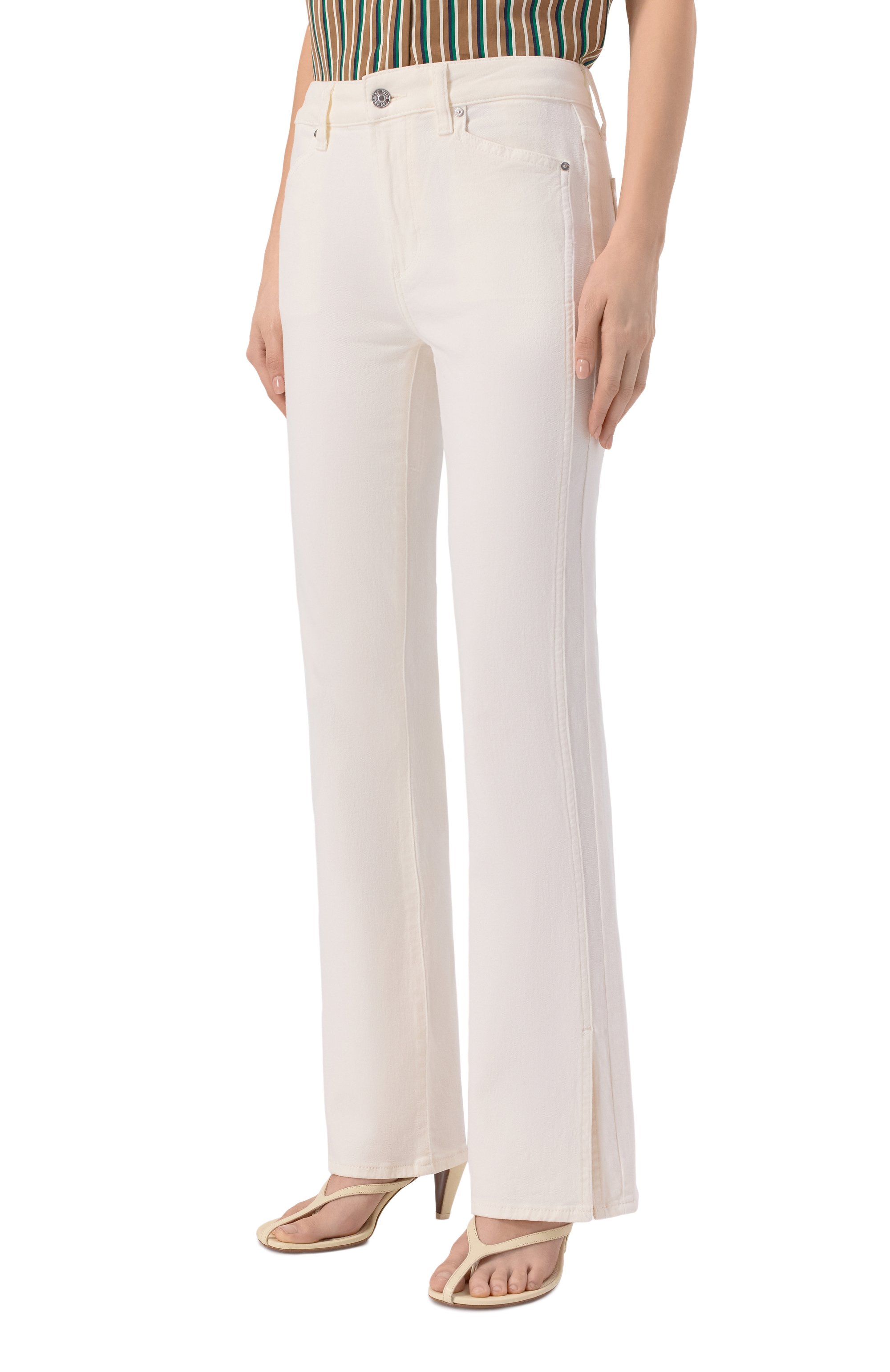 Джинсы laurel canyon PAIGE кремового цвета по цене 41500 руб., арт. 1M40208-4247_001, фото 3 Джинсы laurel canyon PAIGE, арт. 1M40208-4247_001, фото 3