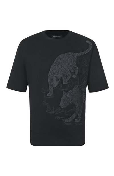 Мужская хлопковая футболка STEFANO RICCI, арт. MNH5204430/LUXT