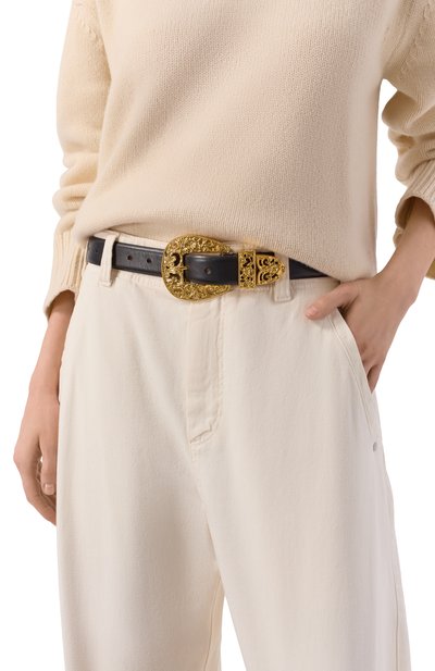 Женский кожаный ремень DEHANCHE, арт. VERSAILLE G0LD/LEATHER