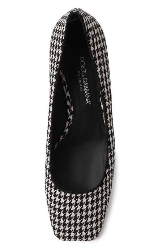 Текстильные туфли Jackie 30 Dolce & Gabbana CD1873/A9V05 Чёрно-белый  CD1873/A9V05 Фото 6