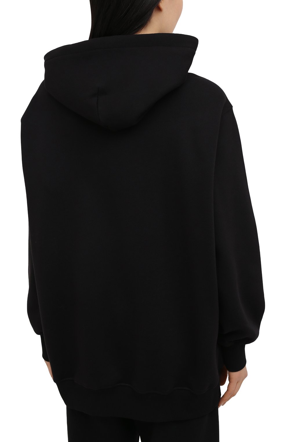 Хлопковое худи VERSACE JEANS COUTURE черного цвета по цене 39950 руб., арт. B6HZB71T-ZDM311 41 EMBR0/30216, фото 4 Хлопковое худи VERSACE JEANS COUTURE, арт. B6HZB71T-ZDM311 41 EMBR0/30216, фото 4