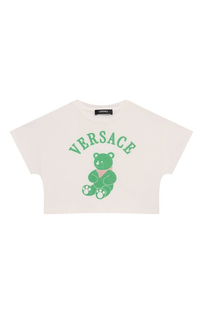 Хлопковая футболка VERSACE, арт. 1018183/1A13082/8A-14A