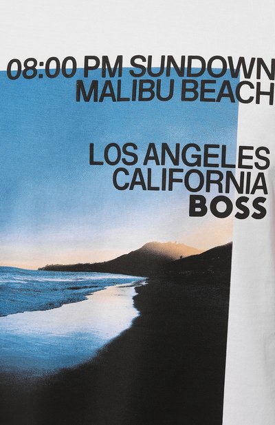 Хлопковая футболка BOSS, арт. 50486217, фото 5