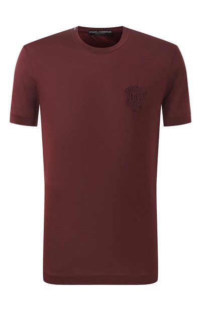 Мужская шелковая футболка DOLCE & GABBANA, арт. G8SA9Z/FU75F