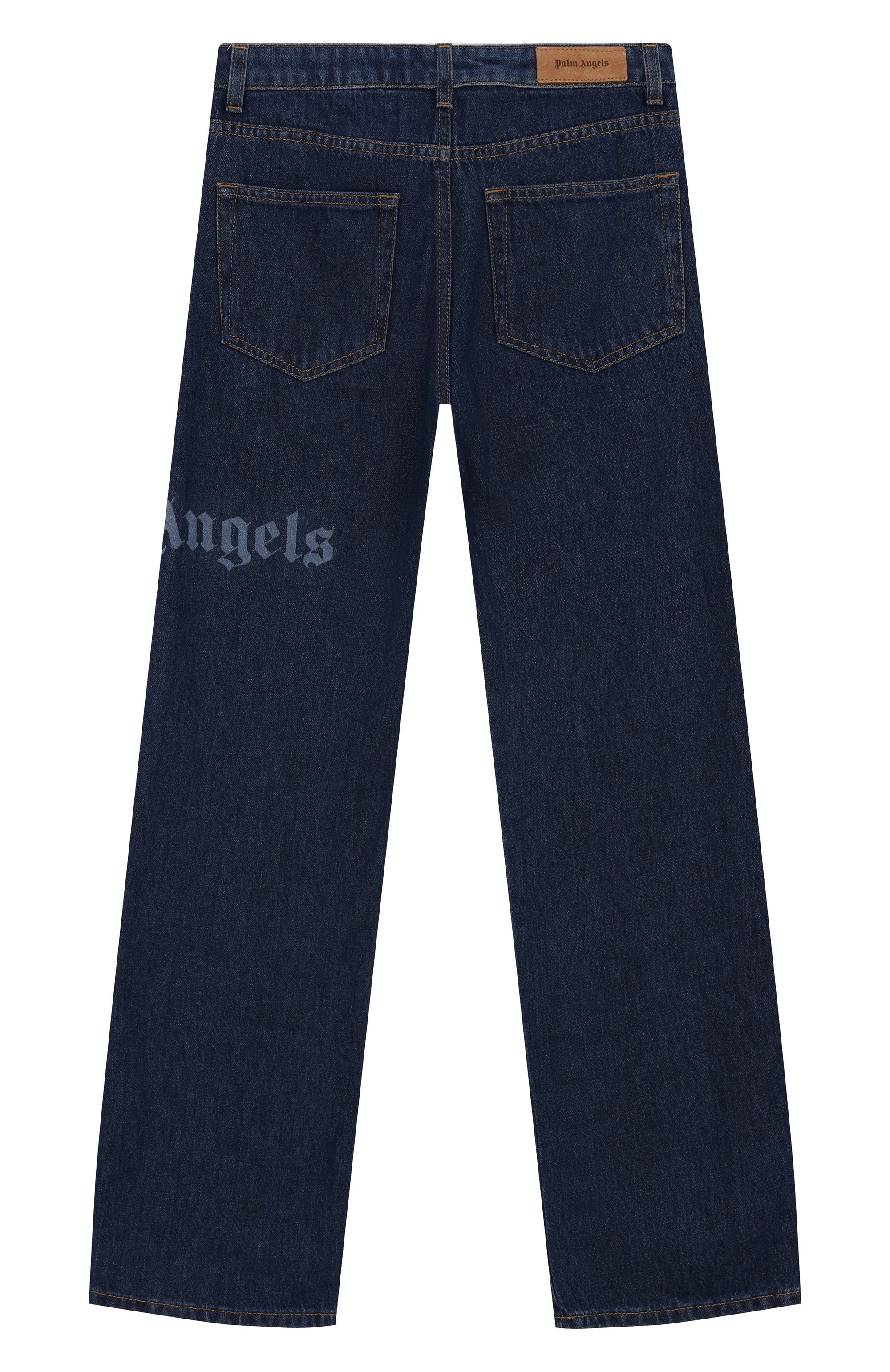 Джинсы PALM ANGELS темно-синего цвета по цене 26300 руб., арт. PBYA002F25DEN001/12+, фото 2 Джинсы PALM ANGELS, арт. PBYA002F25DEN001/12+, фото 2
