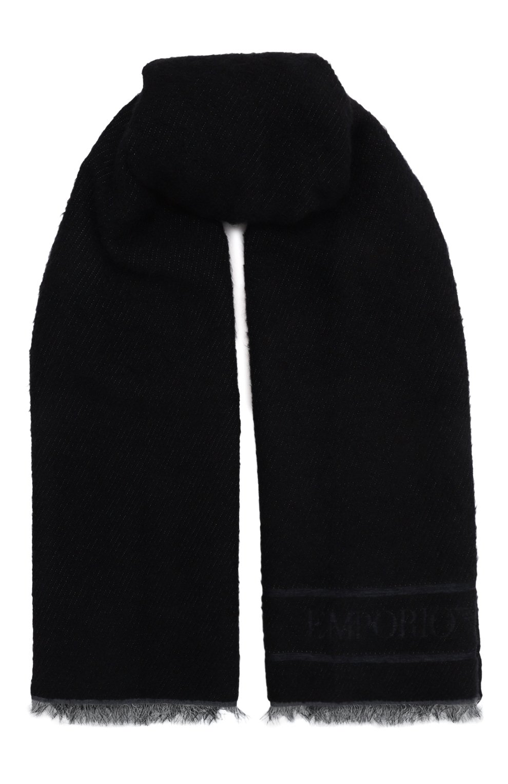 Шарф EMPORIO ARMANI темно-синего цвета по цене 17550 руб., арт. 625212/4F316, фото 1 Шарф EMPORIO ARMANI, арт. 625212/4F316, фото 1