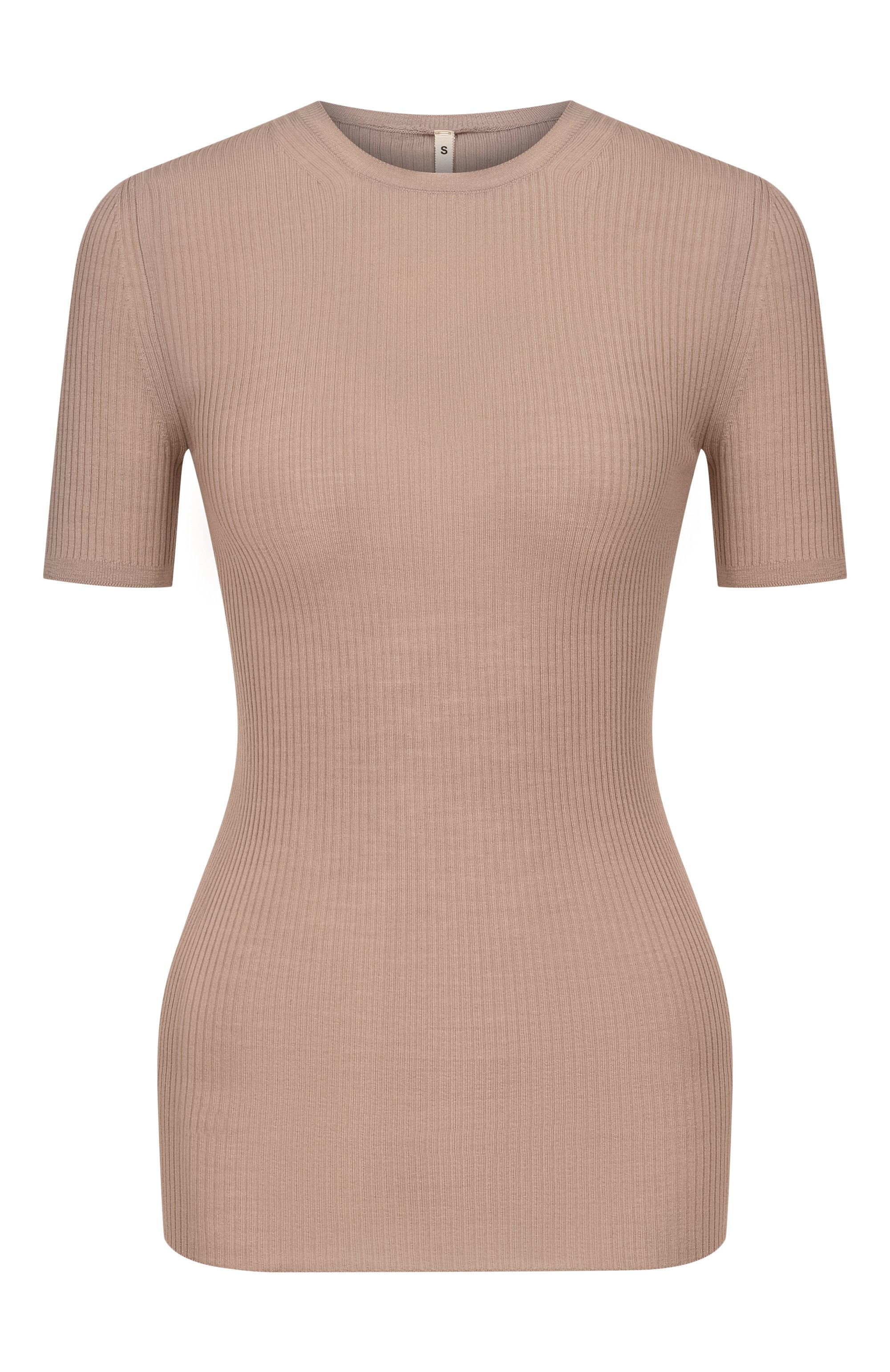 Шерстяной топ PETAR PETROV бежевого цвета по цене 39950 руб., арт. S26K31, фото 1 Шерстяной топ PETAR PETROV, арт. S26K31, фото 1