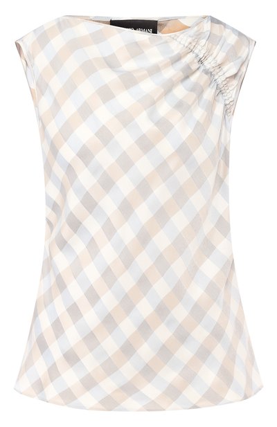 Женский топ из смеси вискозы и шелка GIORGIO ARMANI, арт. 9SHCKZ04/TZ300