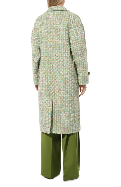 Пальто из шерсти и вискозы GUCCI светло-зеленого цвета по цене 427000 руб., арт. 750978/ZAMMF, фото 4 Пальто из шерсти и вискозы GUCCI, арт. 750978/ZAMMF, фото 4