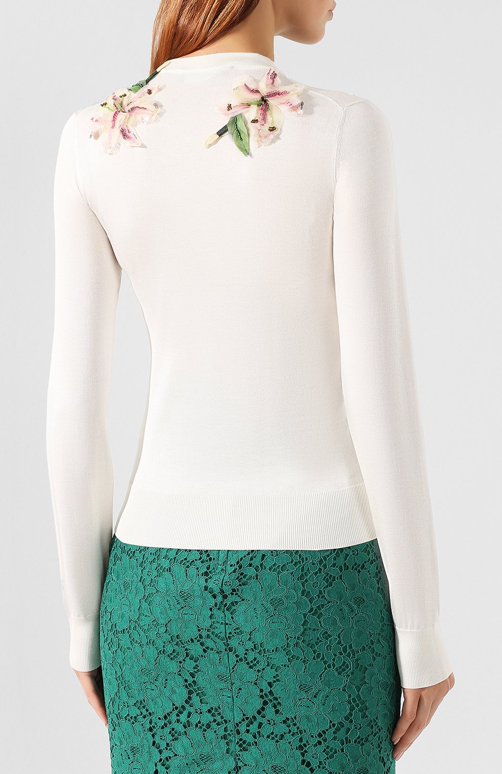 Шелковый пуловер DOLCE & GABBANA, арт. FX151Z/JASHE, фото 4