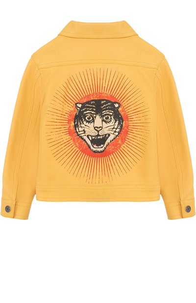 Кожаная куртка с принтом GUCCI, арт. 502057/XG588, фото 2