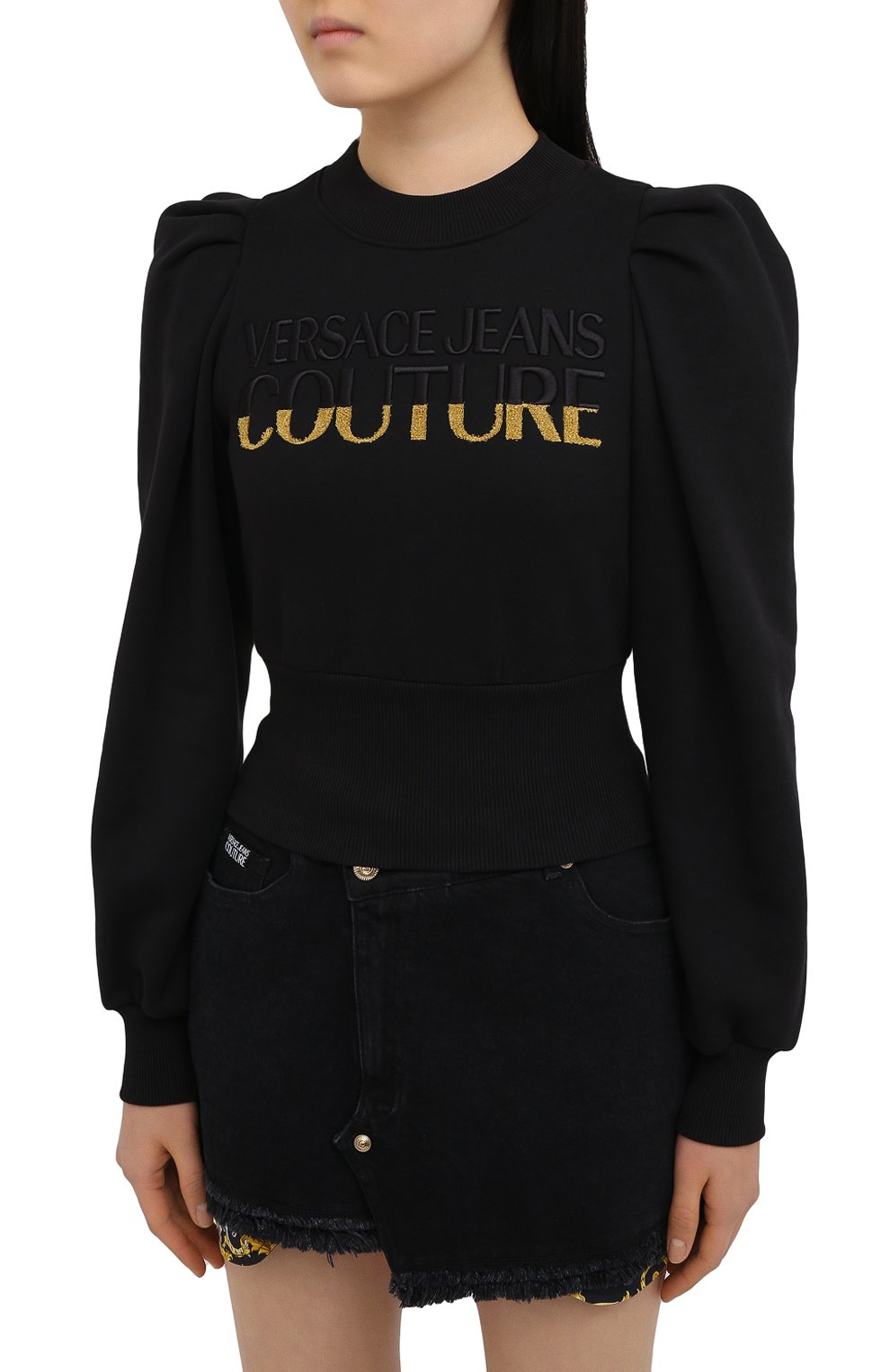 Хлопковый свитшот VERSACE JEANS COUTURE, арт. B6HZB791-ZDM301 L0G0/13998, фото 3