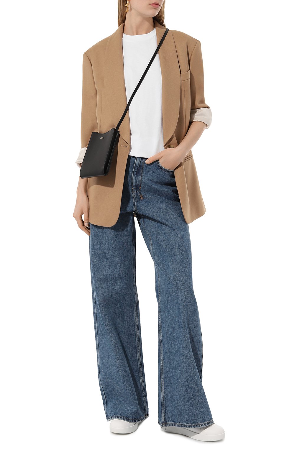 Сумка jamie A.P.C. черного цвета по цене 28800 руб., арт. PXBMWF63412LZZ, фото 7 Сумка jamie A.P.C., арт. PXBMWF63412LZZ, фото 7