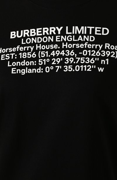Хлопковая футболка BURBERRY, арт. 8024628, фото 5