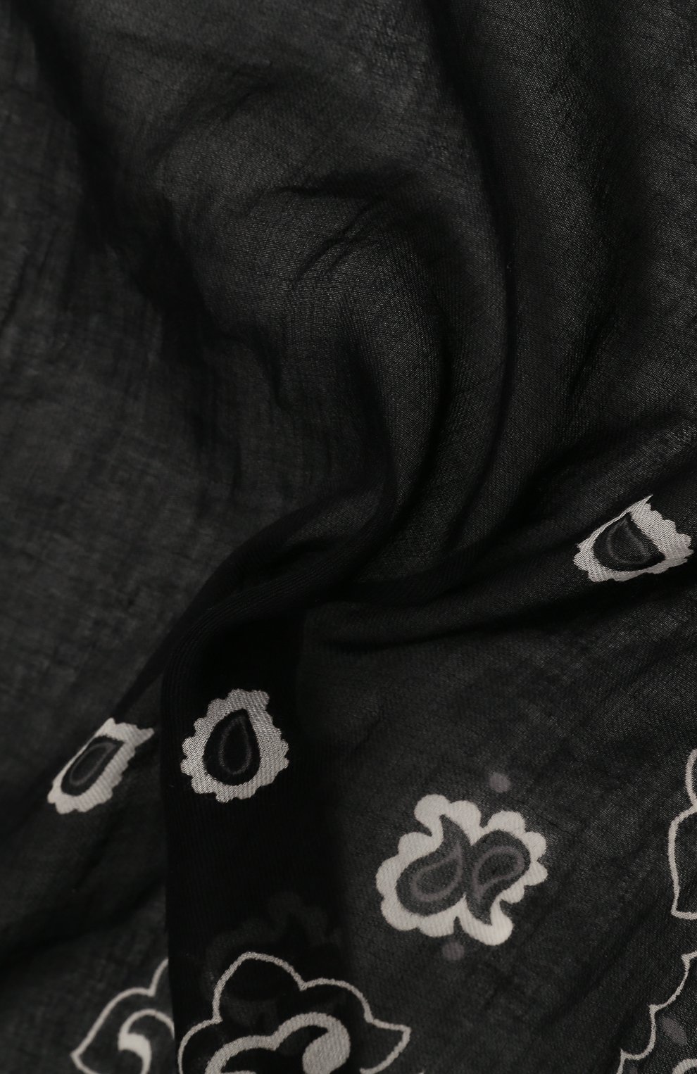 Хлопковый платок DESTIN черного цвета по цене 4695 руб., арт. DDS3MAT/C0TBA, фото 3 Хлопковый платок DESTIN, арт. DDS3MAT/C0TBA, фото 3