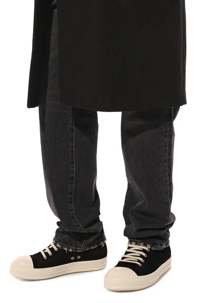 Замшевые кеды RICK OWENS, арт. RU01C4891/LVS, фото 3