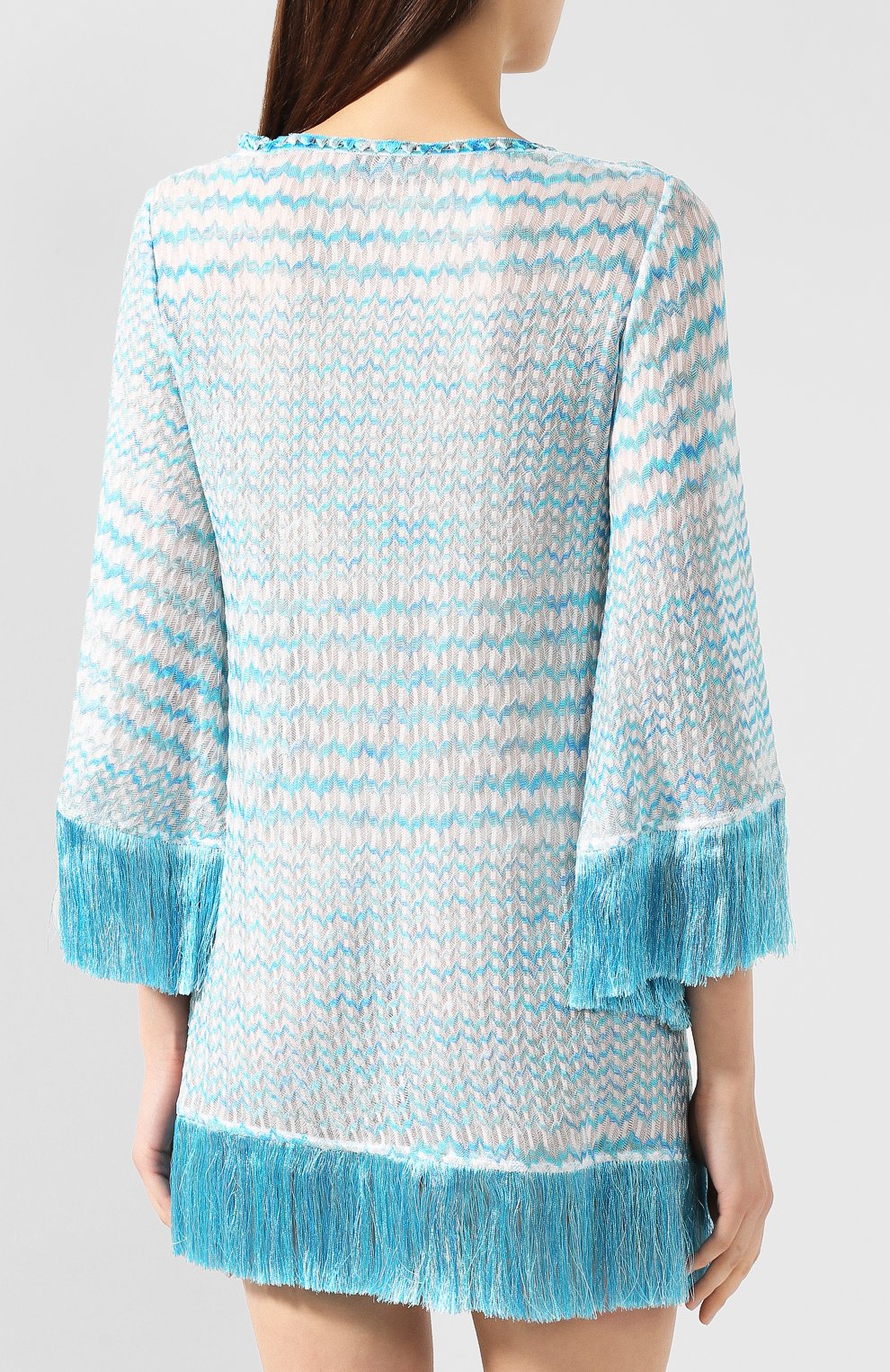 Туника MISSONI голубого цвета по цене 68300 руб., арт. MMG00049/BR003H, фото 4 Туника MISSONI, арт. MMG00049/BR003H, фото 4