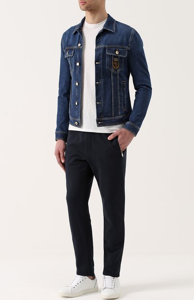 Хлопковые джоггеры с карманами DOLCE & GABBANA, арт. 0101/G4ZCAT/G7JYX, фото 2
