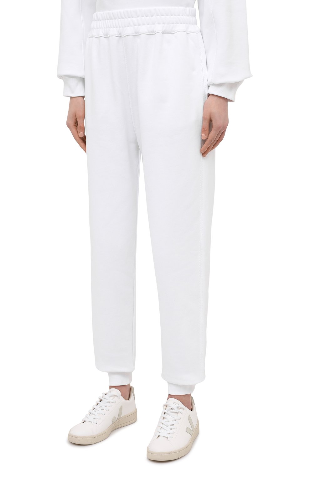 Хлопковые джоггеры PHILOSOPHY DI LORENZO SERAFINI белого цвета по цене 28450 руб., арт. A0327/747, фото 3 Хлопковые джоггеры PHILOSOPHY DI LORENZO SERAFINI, арт. A0327/747, фото 3