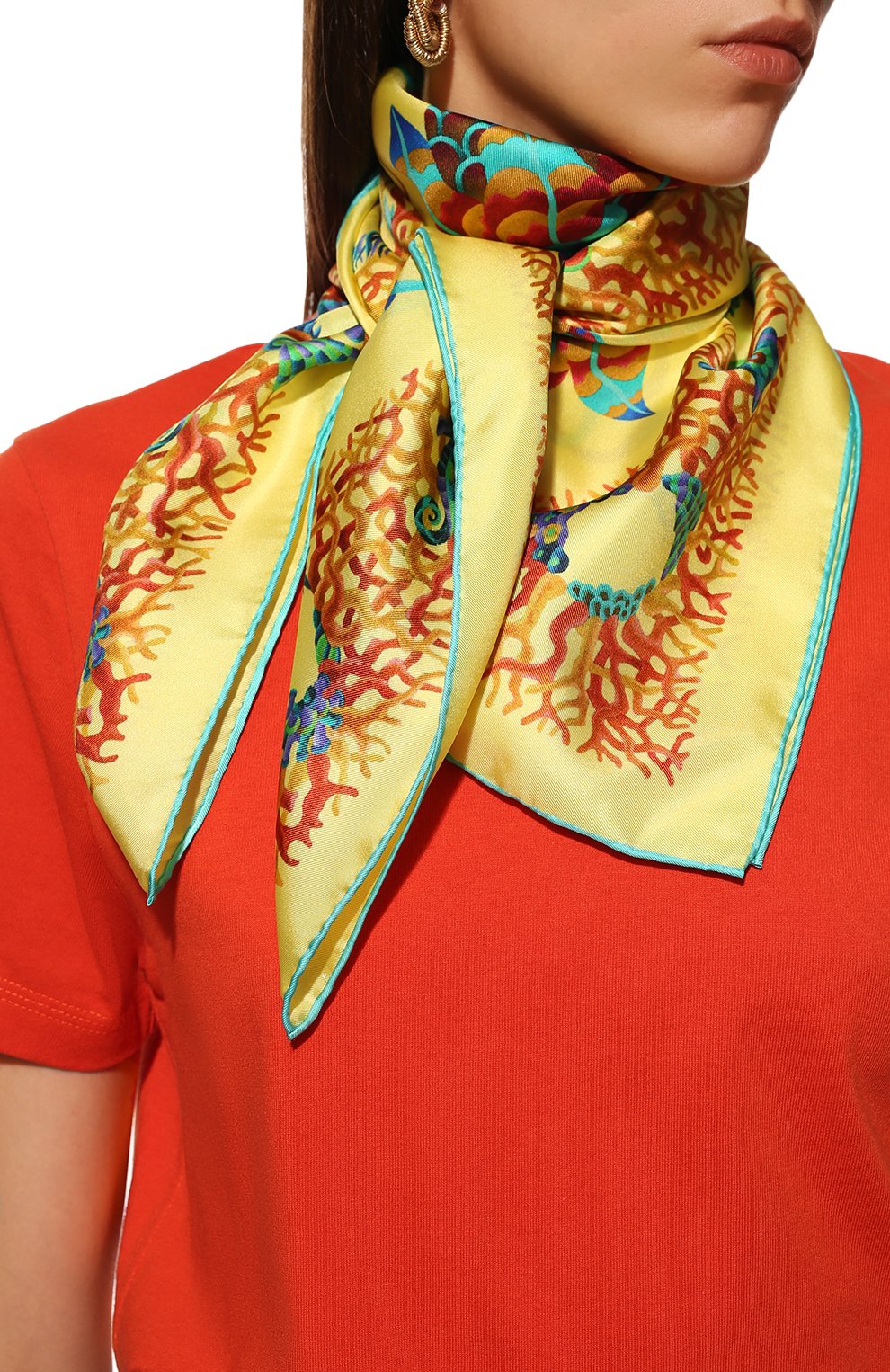 Шелковый платок mermaid KIRILL OVCHINNIKOV, арт. 90\M, фото 2