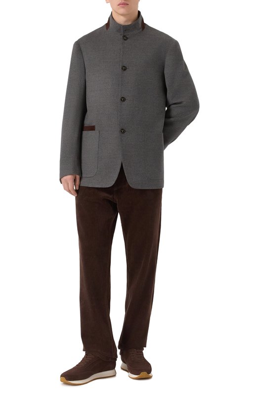 Вельветовые брюки 12 STOREEZ 134454 Коричневый  134454 Фото 2