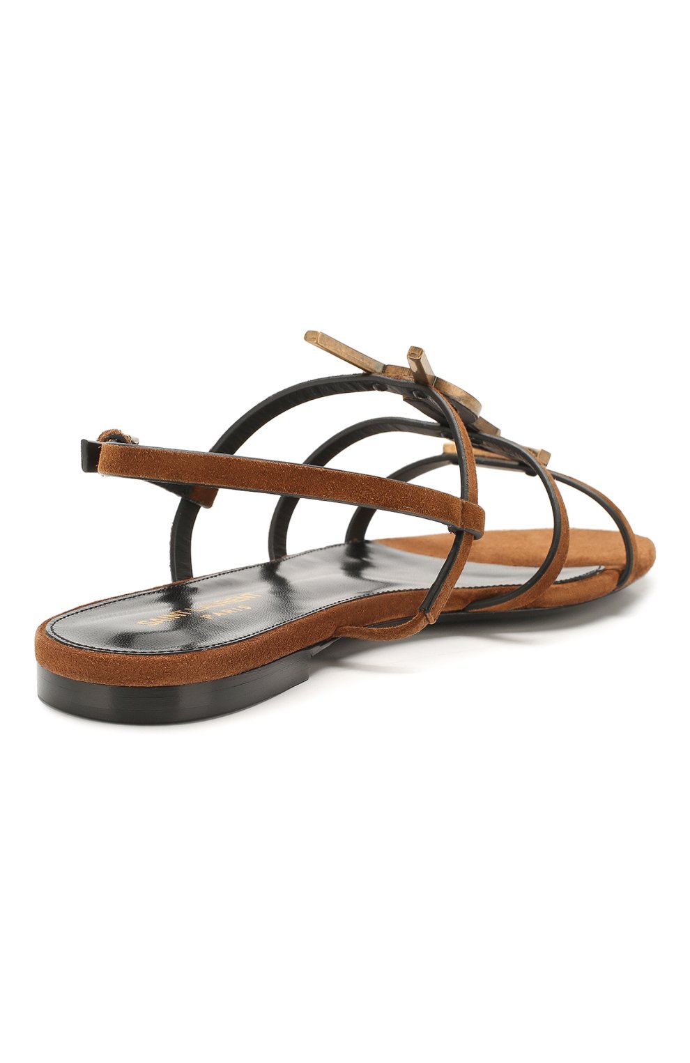 Замшевые сандалии cassandra SAINT LAURENT, арт. 606553/0LITT, фото 4