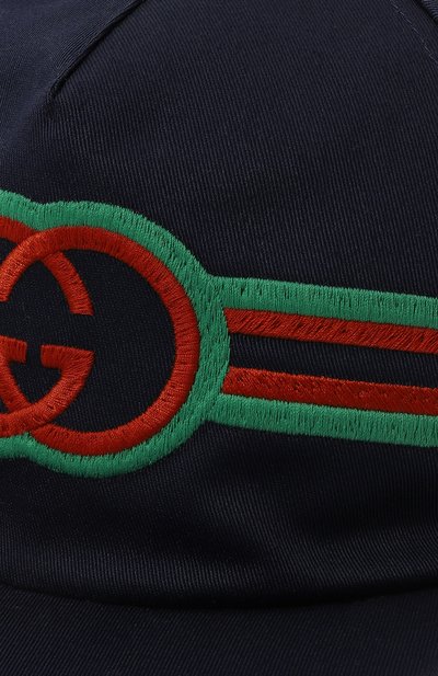 Хлопковая бейсболка GUCCI, арт. 753444/3HAUC, фото 3