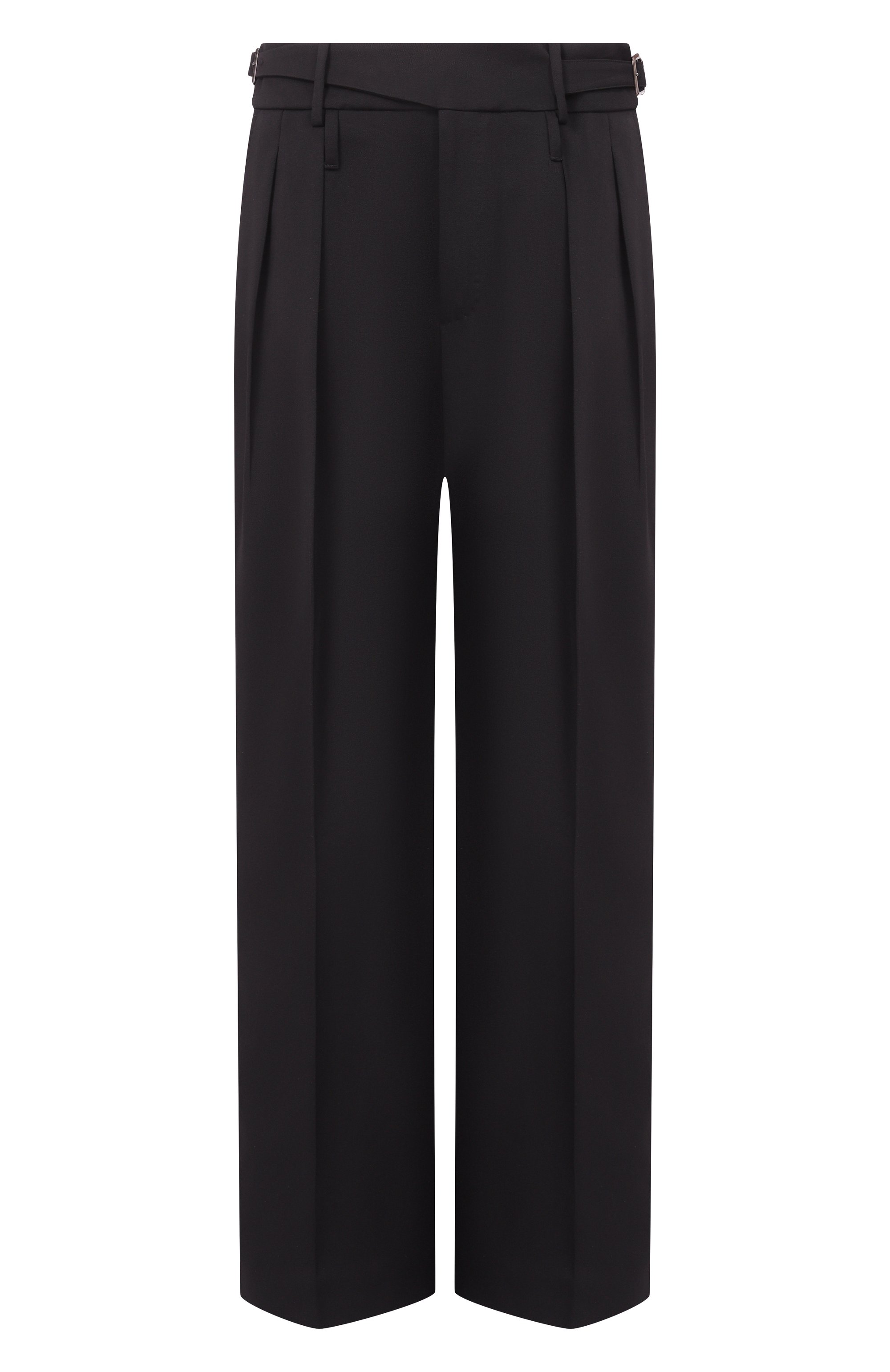 Шерстяные брюки DOLCE & GABBANA черного цвета по цене 175500 руб., арт. GP185T/HU2AR, фото 1 Шерстяные брюки DOLCE & GABBANA, арт. GP185T/HU2AR, фото 1