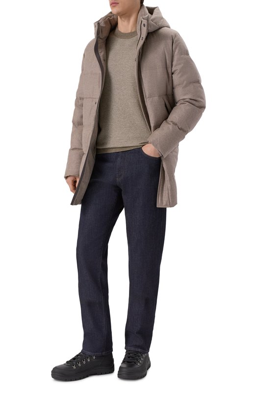 Пуховик из шерсти и кашемира Duno MAGNUS/LEVIC0 Бежевый  MAGNUS/LEVIC0 Фото 2