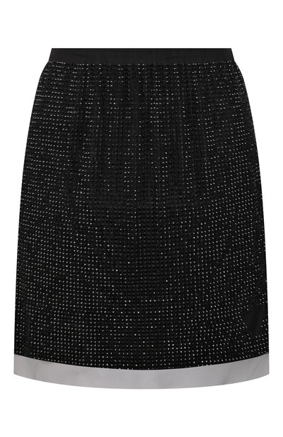 Женская юбка с отделкой стразами PRADA, арт. P143TR-1Z4U-F0002-221