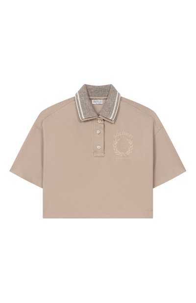 Хлопковое поло BRUNELLO CUCINELLI, арт. BL946E450A
