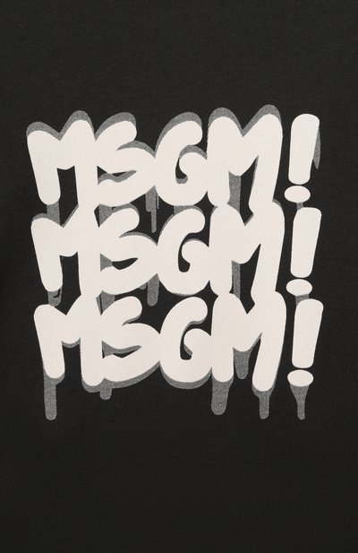 Хлопковая футболка MSGM KIDS, арт. S6MSJBTH227, фото 3