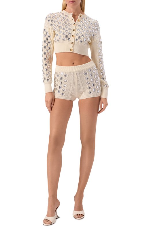 Хлопковый кардиган Giuseppe di Morabito 06PSKNT384CR 16403 Кремовый  06PSKNT384CR 16403 Фото 2